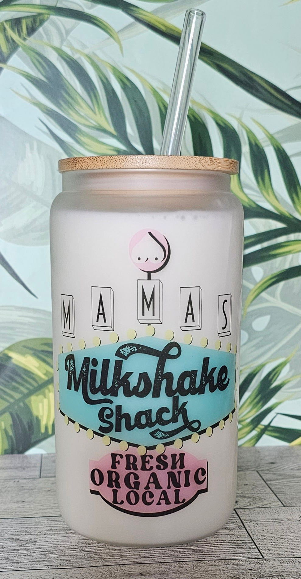 Mamas Shake Shack Glass Can