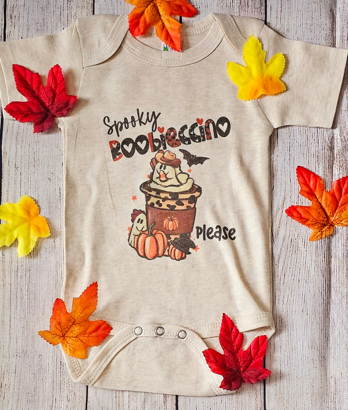 Spooky boobieccino onesie