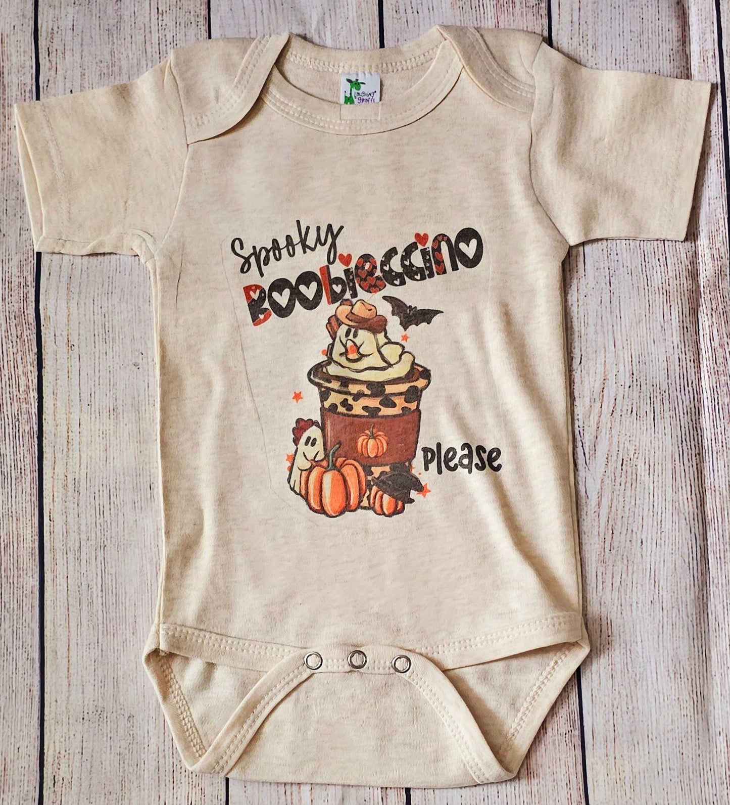 Spooky boobieccino onesie