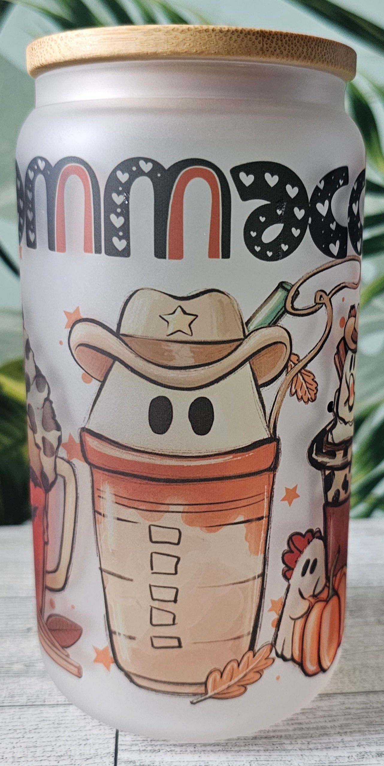 Spooky Mamaccino Glass Can