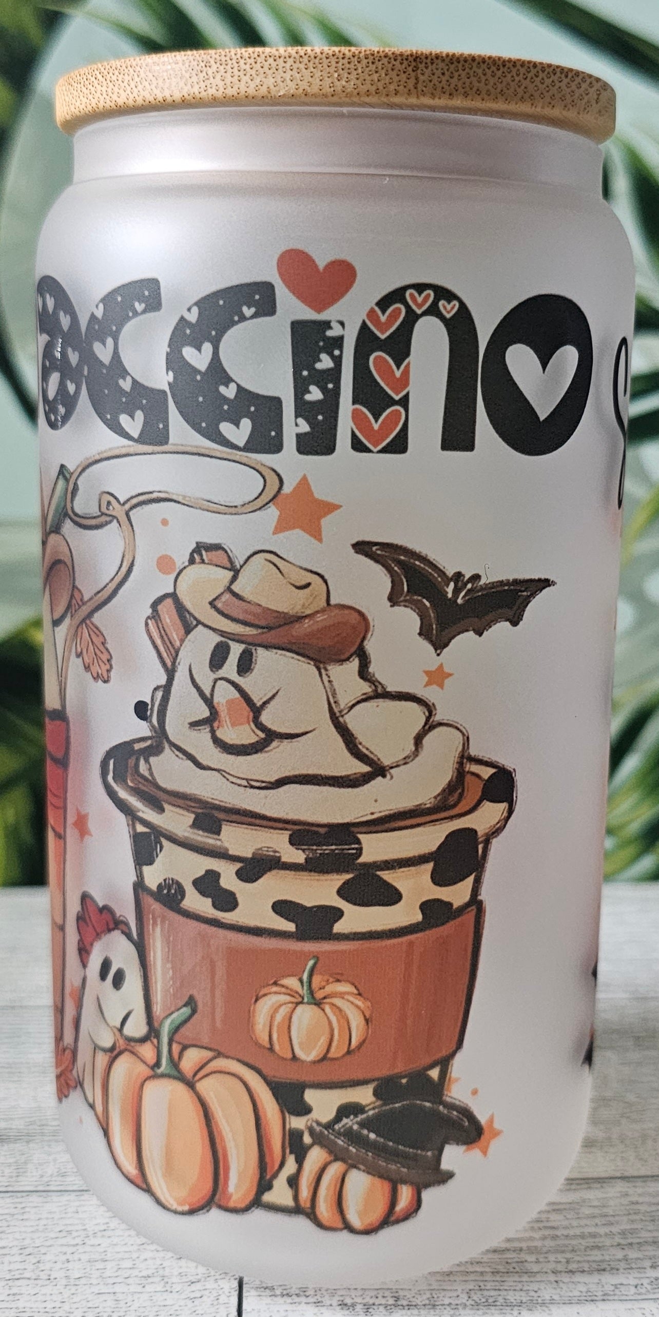 Spooky Mamaccino Glass Can