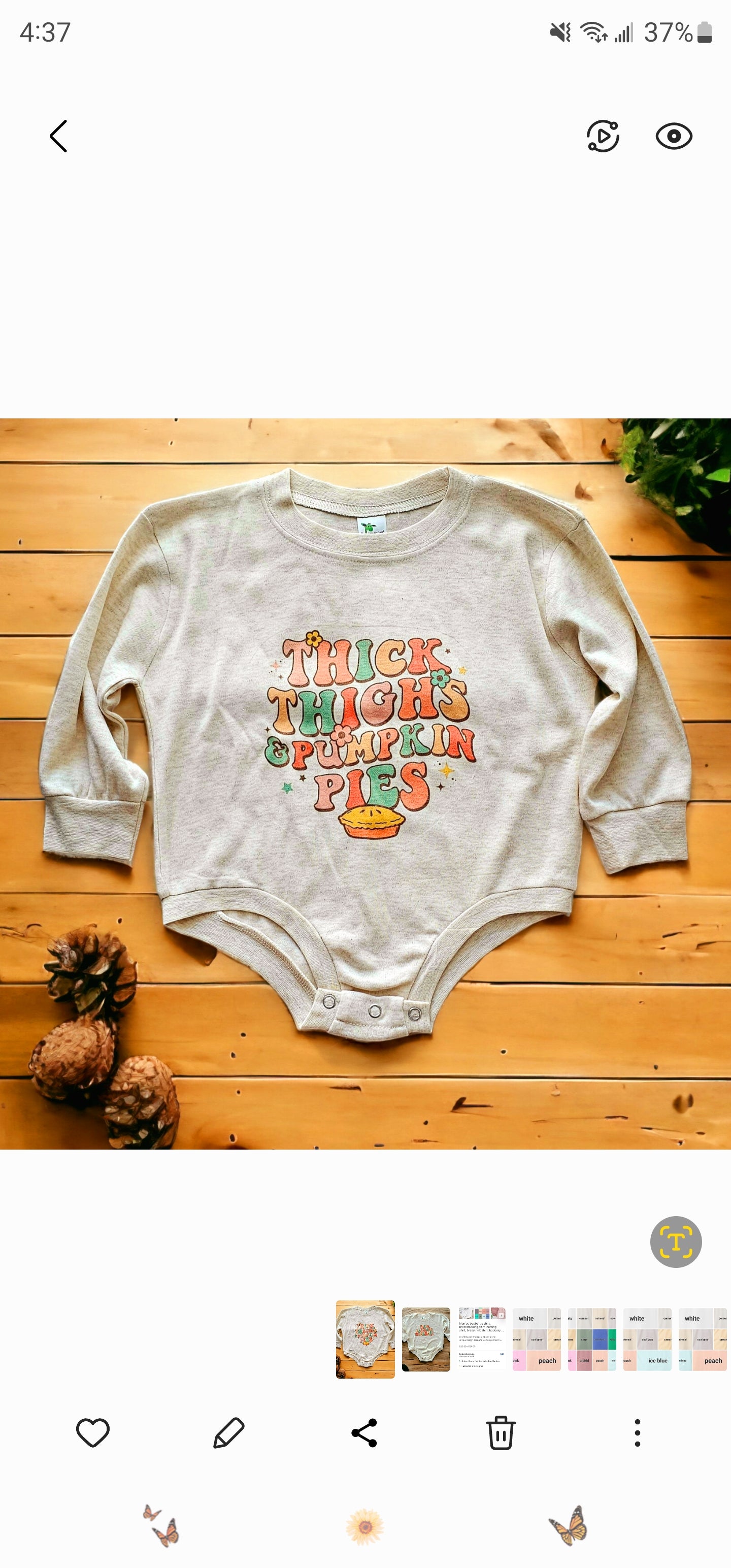 Pumpkin Pies Onesie