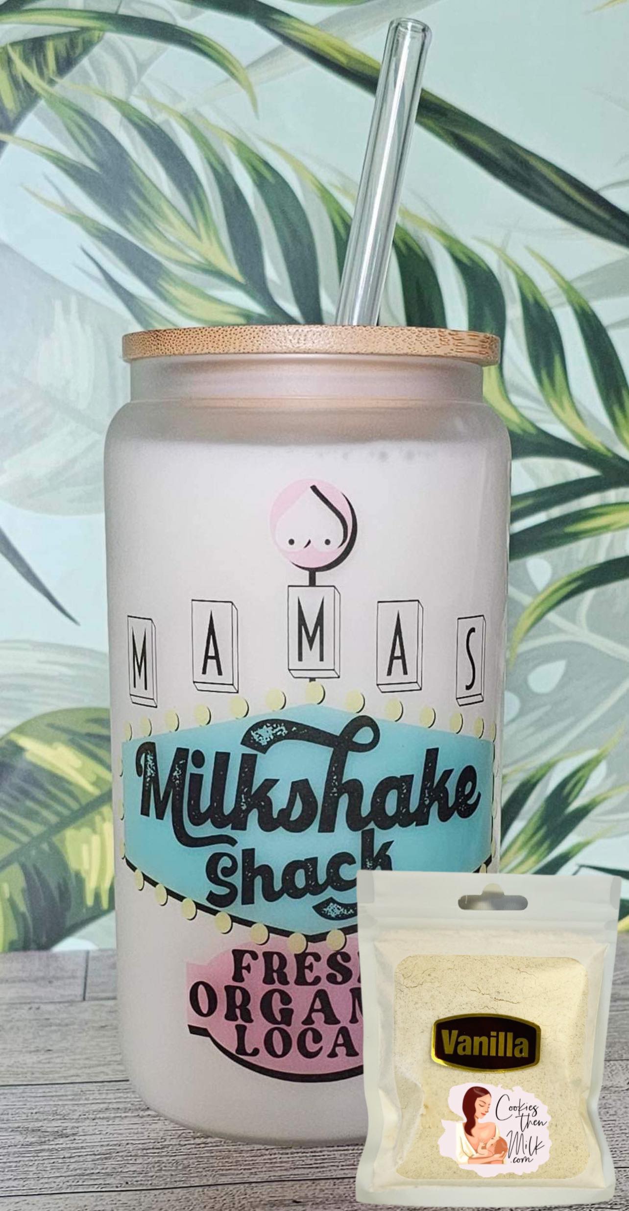 Mamas Shake Shack Glass Can