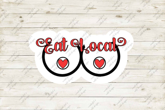 Breastfeeding sticker, pump sticker, breast pump decal, breastfeeding decal, breastfeeding sticker, eat local sticker, nursing mom
