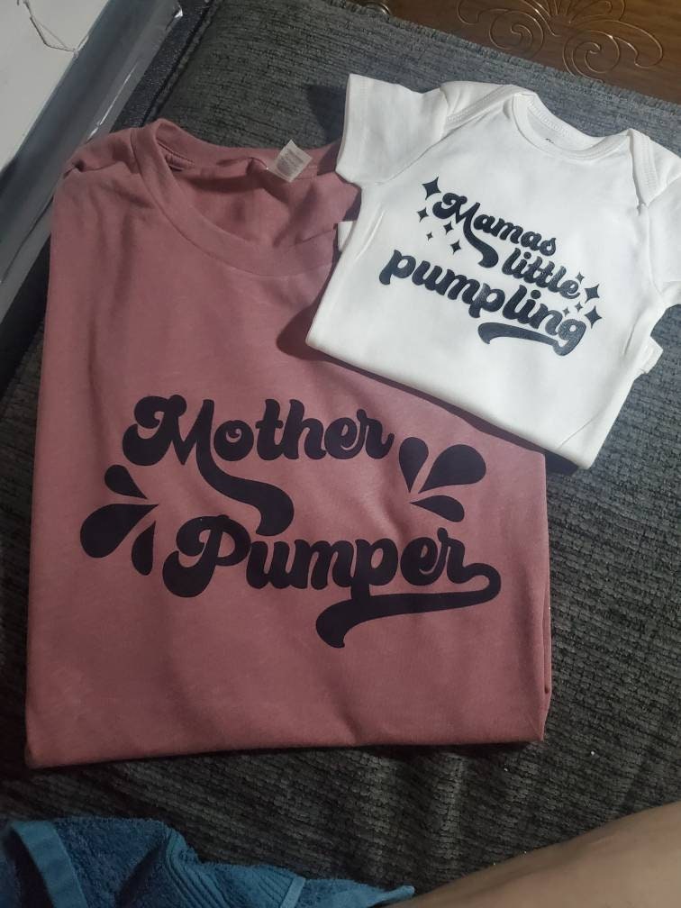 Breastfeeding baby onsie, titty bar onsie, baby onsie, breastfeeding gifts, boobery, mom and me set