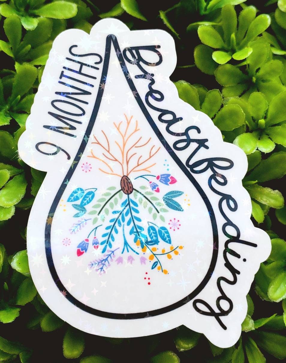 Breastfeeding sticker, breastfeeding milestone sticker, pumping milestone sticker,  year breastfeeding sticker, breastfeedkng accomplishment