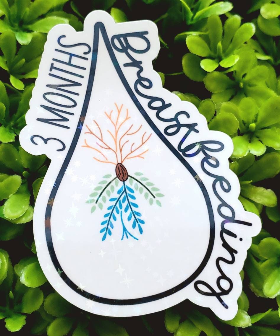 Breastfeeding sticker, breastfeeding milestone sticker, pumping milestone sticker,  year breastfeeding sticker, breastfeedkng accomplishment