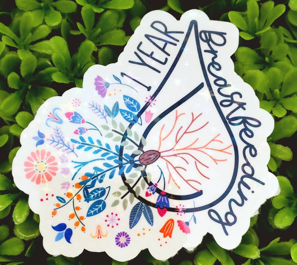 Breastfeeding sticker, breastfeeding milestone sticker, pumping milestone sticker,  year breastfeeding sticker, breastfeedkng accomplishment