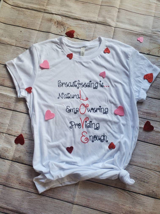 Breastfeeding shirt, valentines, breastfeeding valentines, valentines matching, valentines onsie, valentines mom and me, breastfed valentine