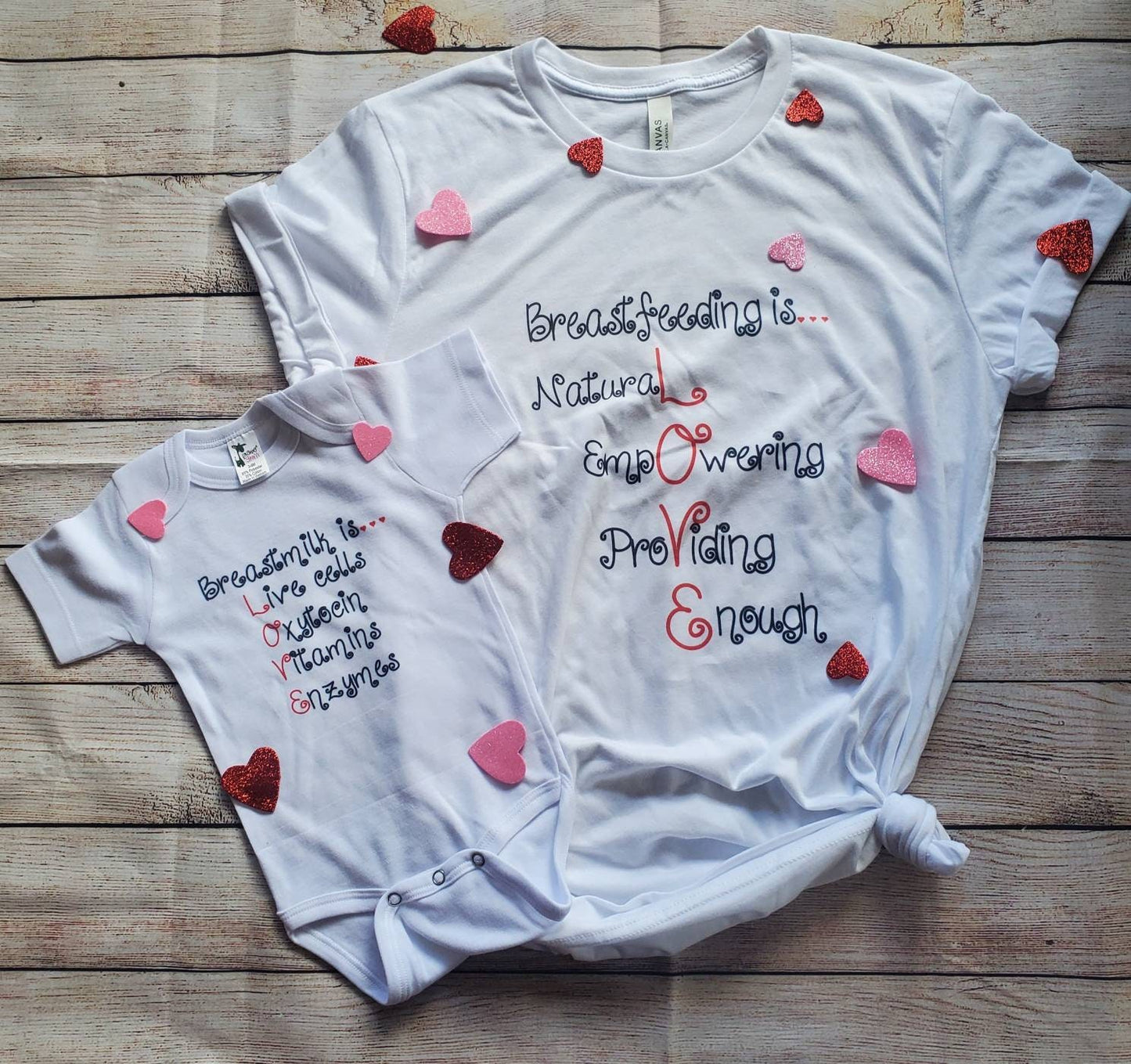 Breastfeeding shirt, valentines, breastfeeding valentines, valentines matching, valentines onsie, valentines mom and me, breastfed valentine